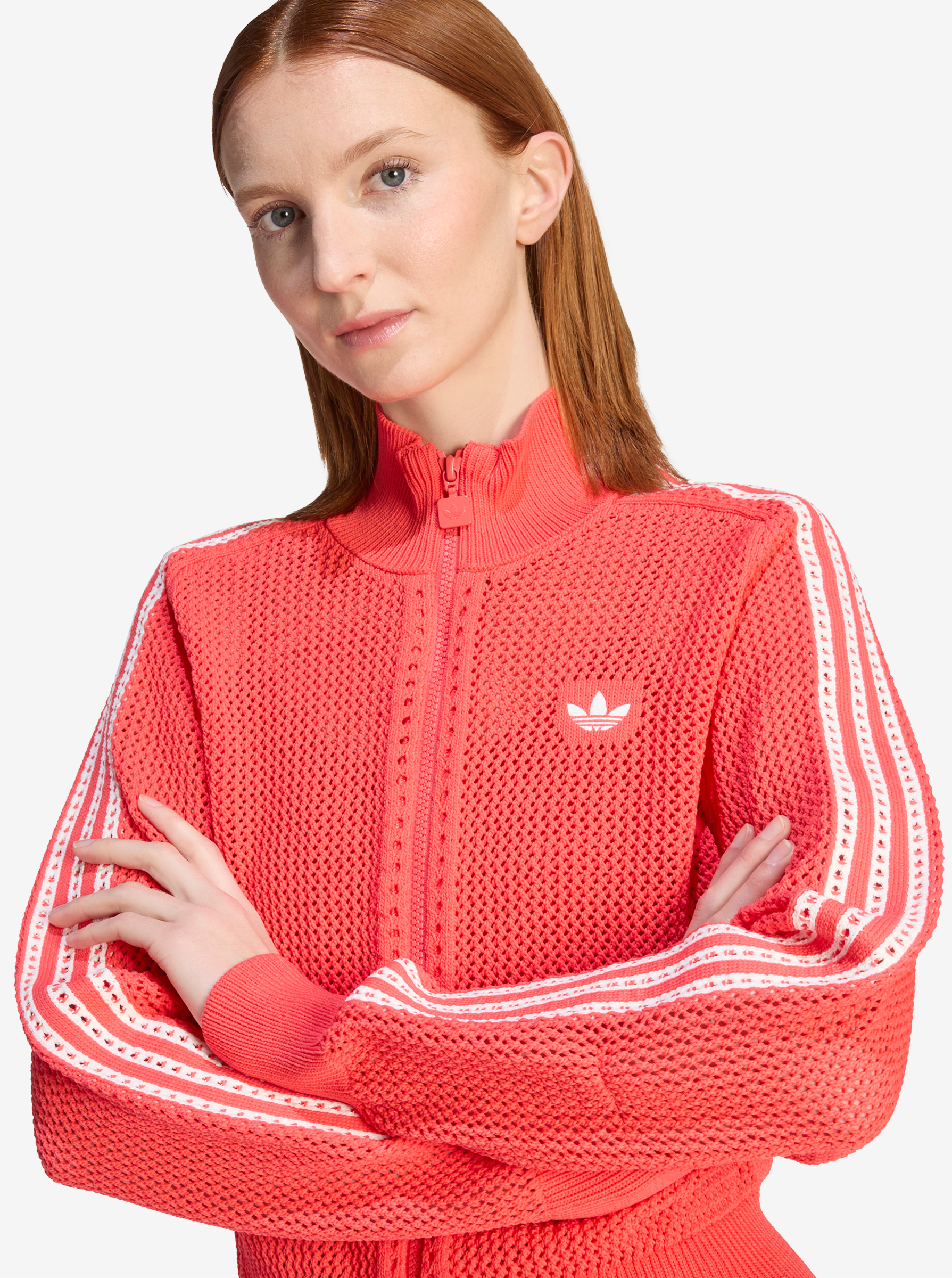 Knitted Crochet Firebird Track Top