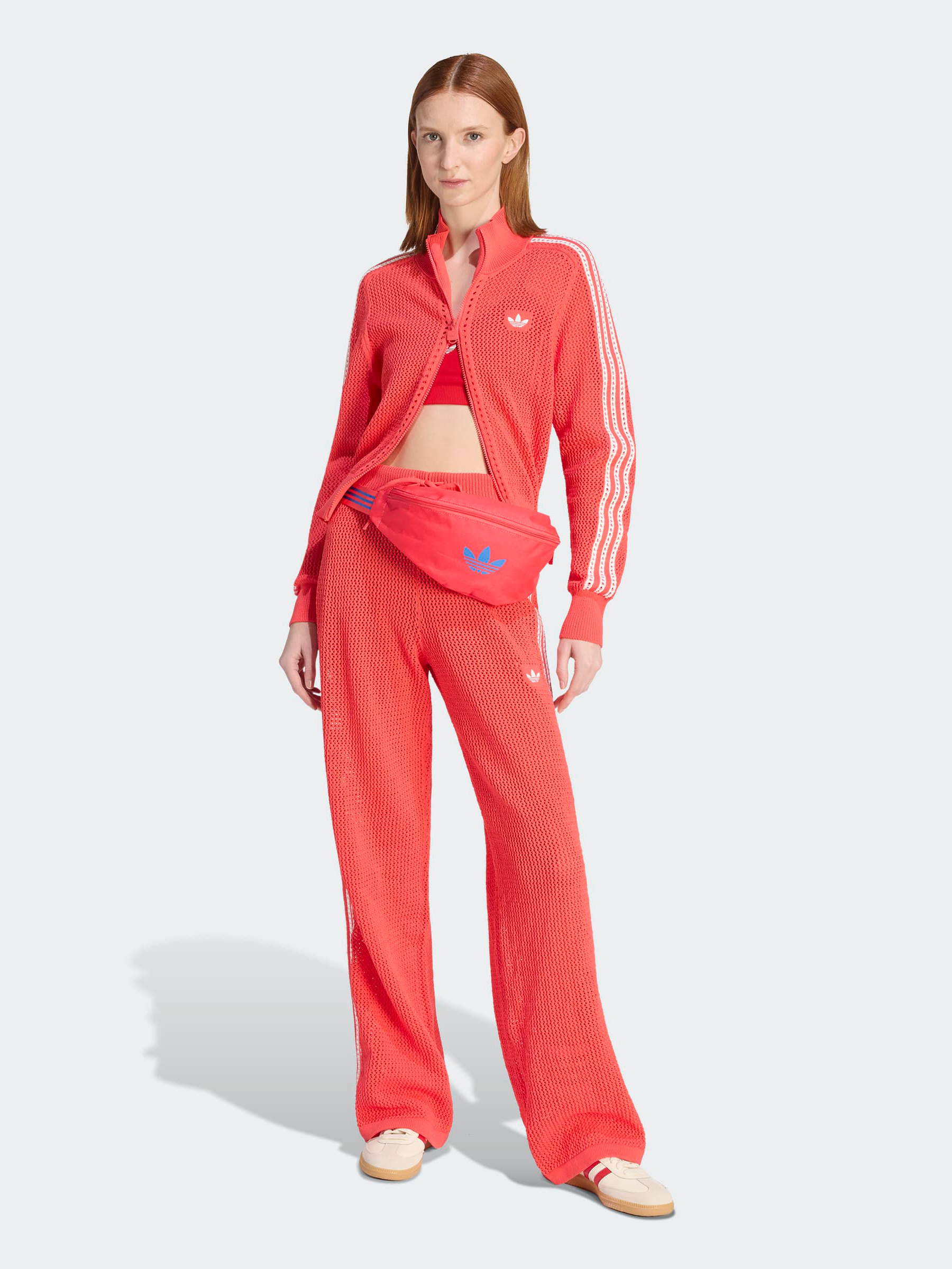 Knitted Crochet Firebird Track Top