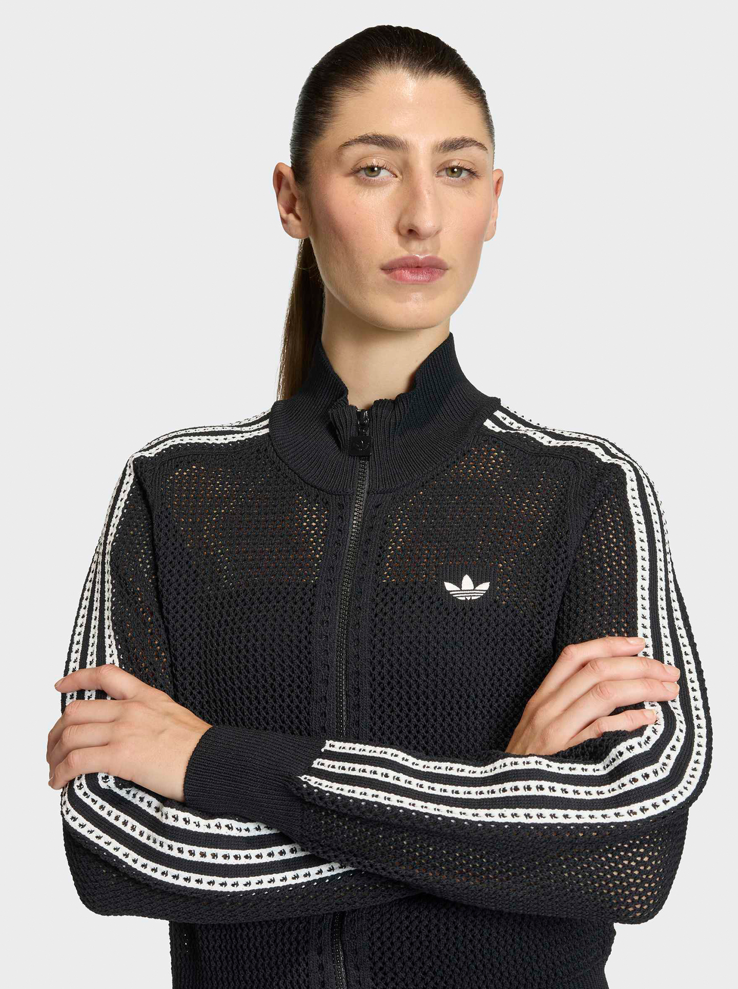 Knitted Crochet Firebird Track Top