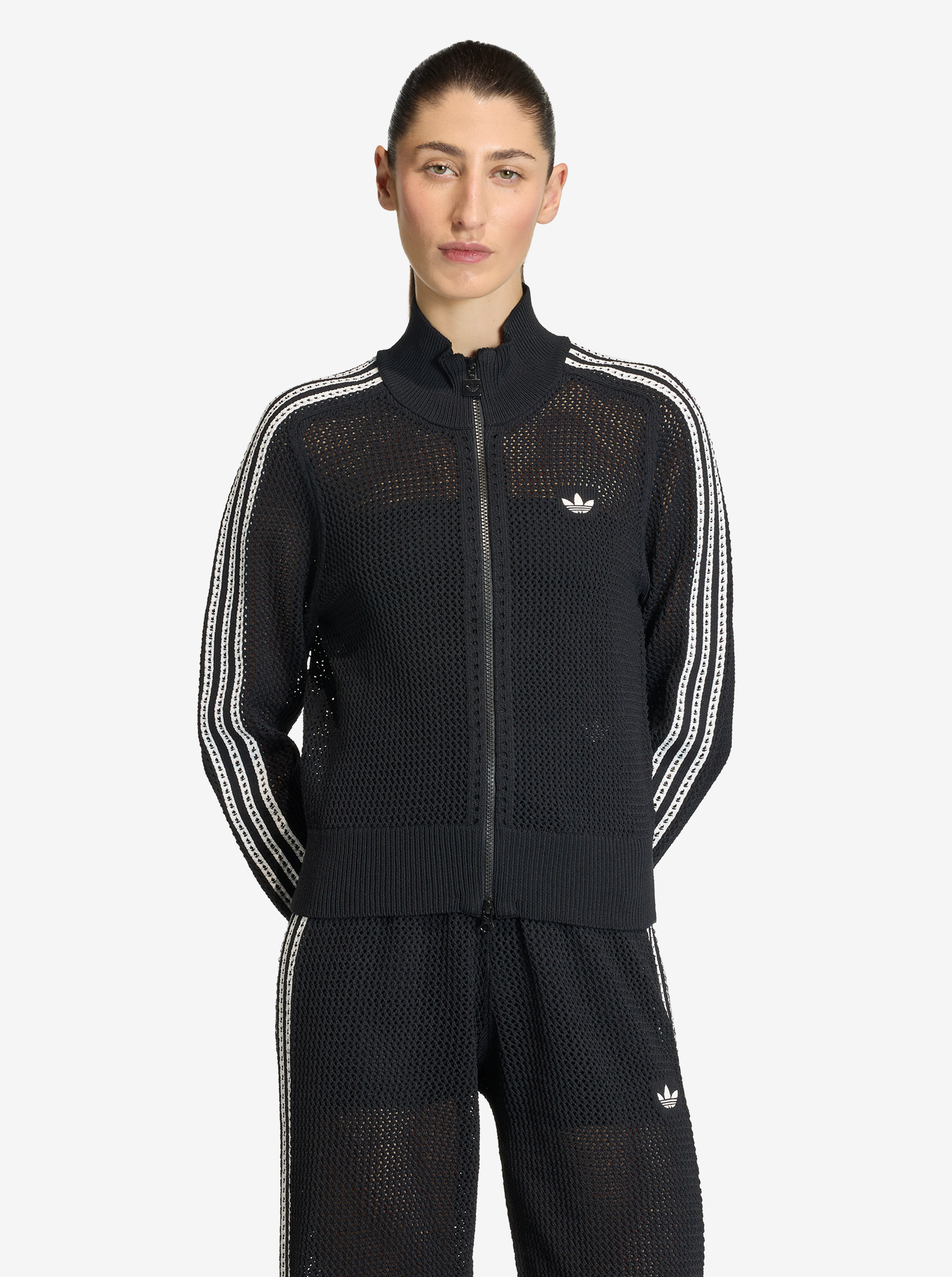 Knitted Crochet Firebird Track Top