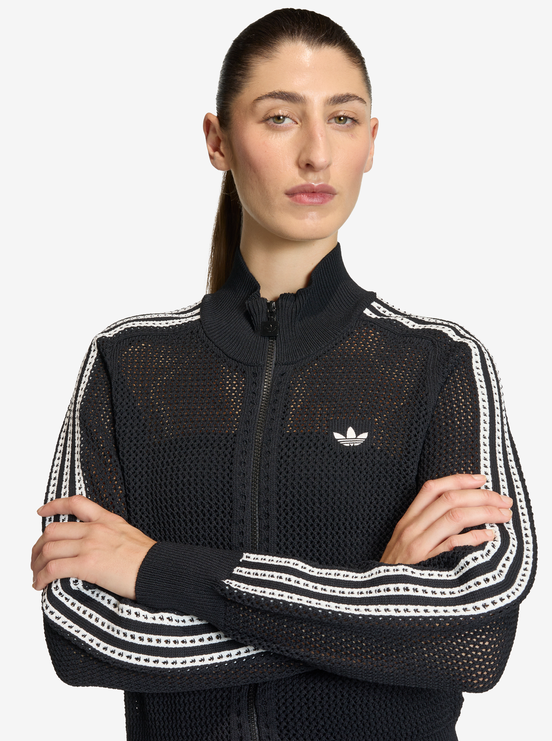 Knitted Crochet Firebird Track Top