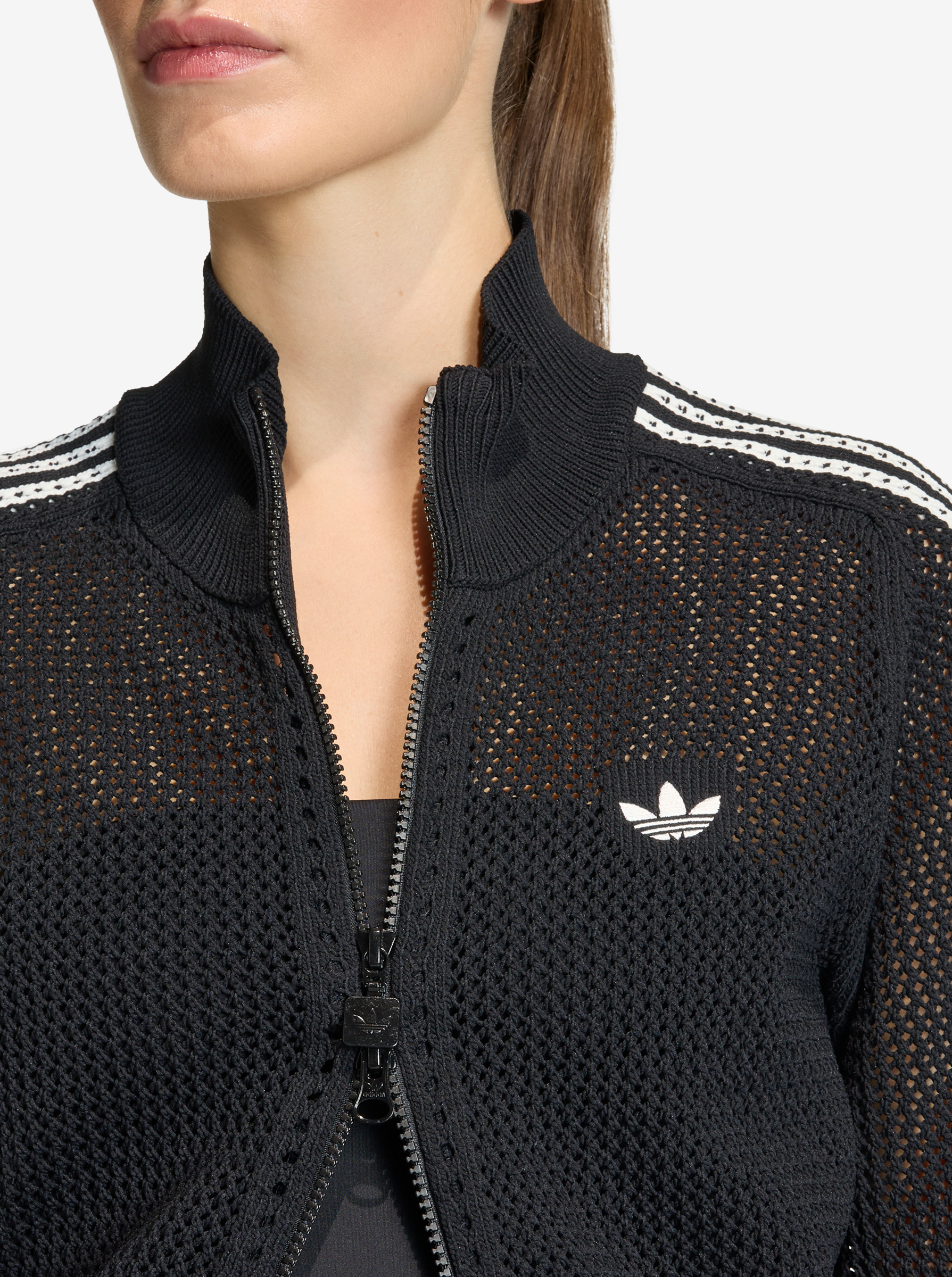 Knitted Crochet Firebird Track Top