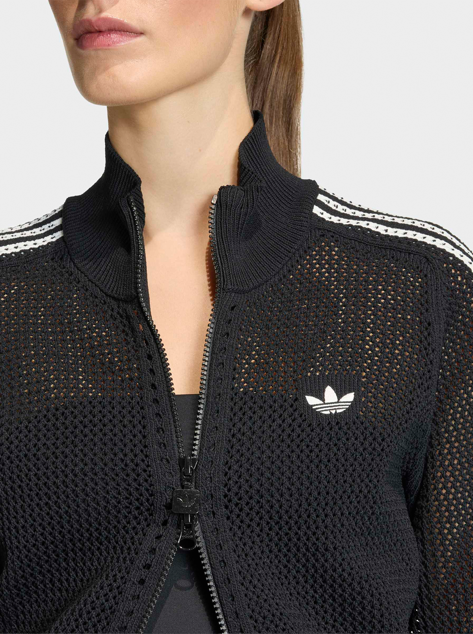 Knitted Crochet Firebird Track Top