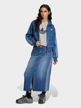 3 Stripes Pencil Skirt Denim