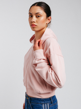 Essentials French Terry Cropped Zip Hoodie
