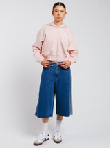 Essentials French Terry Cropped Zip Hoodie