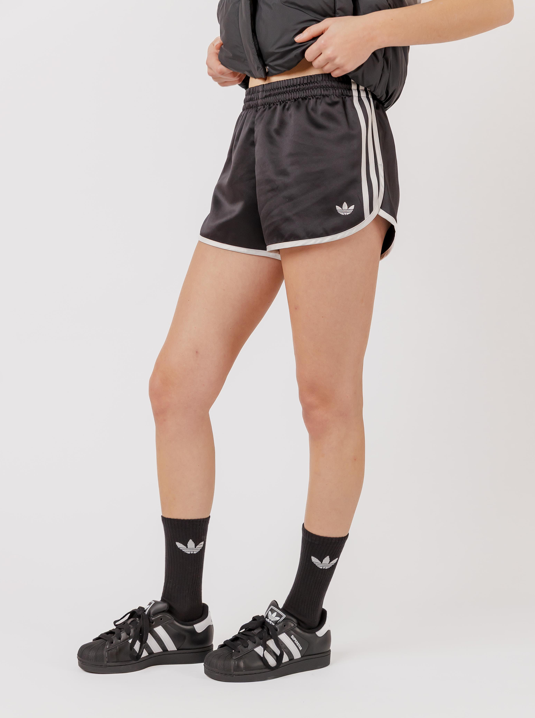 Satin 3-Stripes Sprinter Shorts