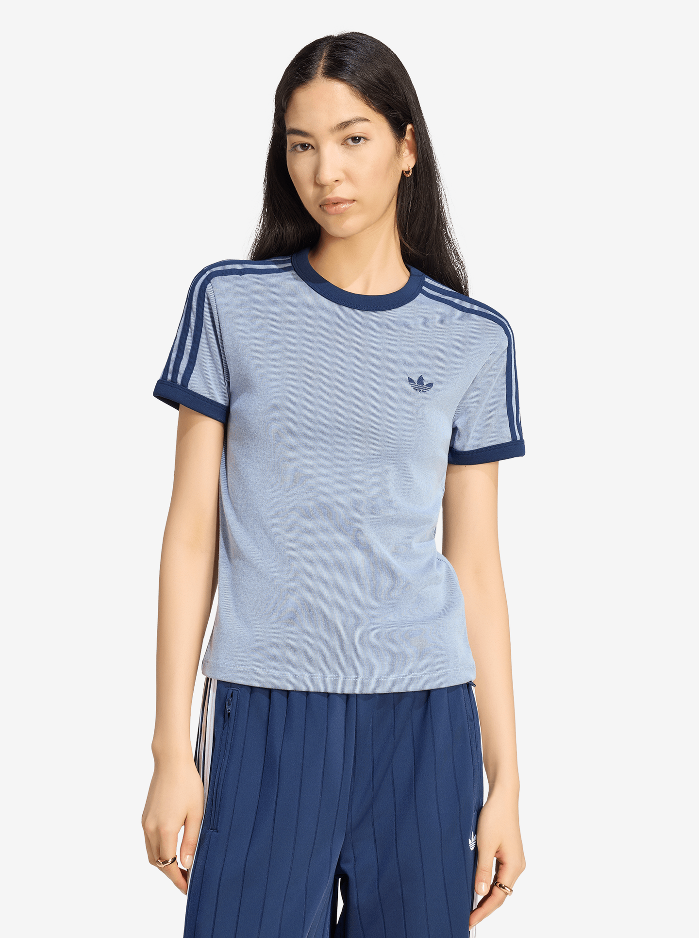 Heather 3-Stripes Cali Tee