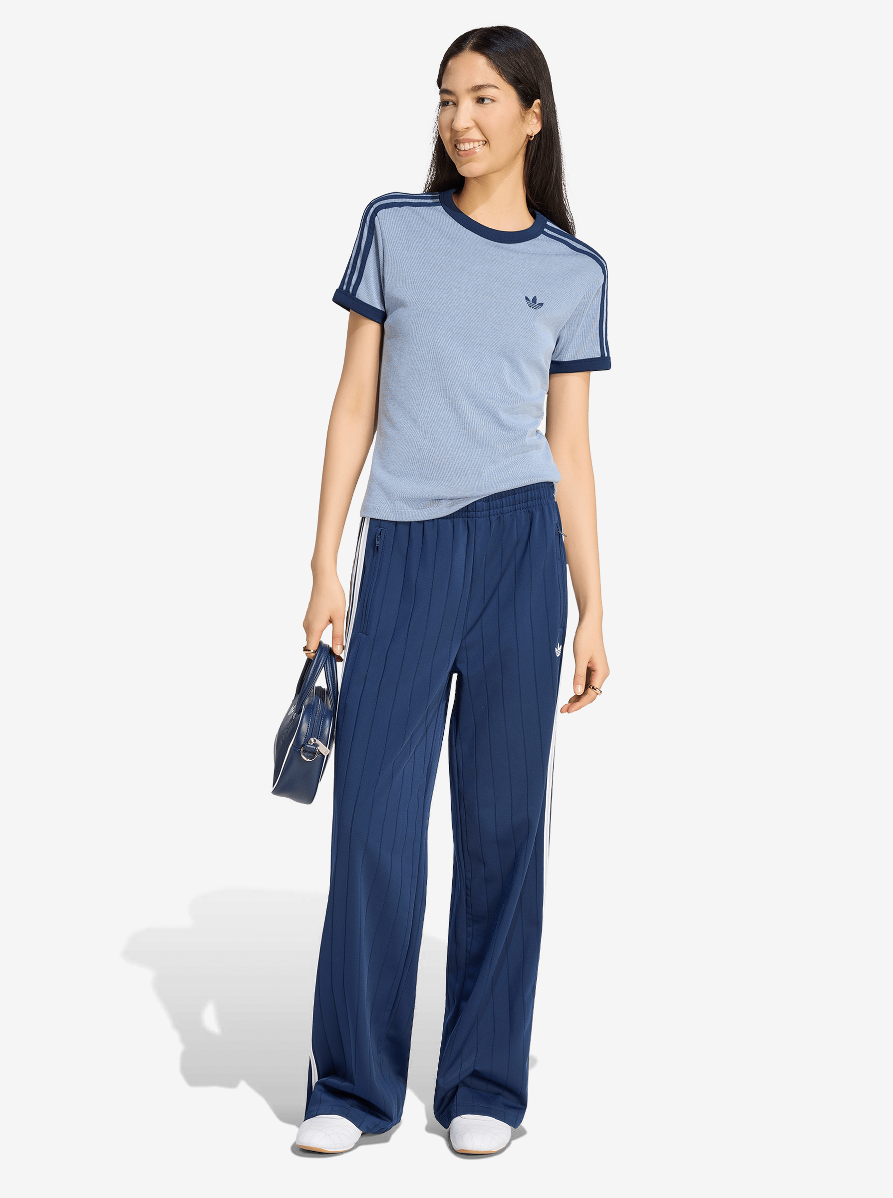 Heather 3-Stripes Cali Tee