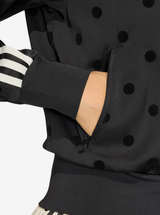 Satin Polka Dot Track Top