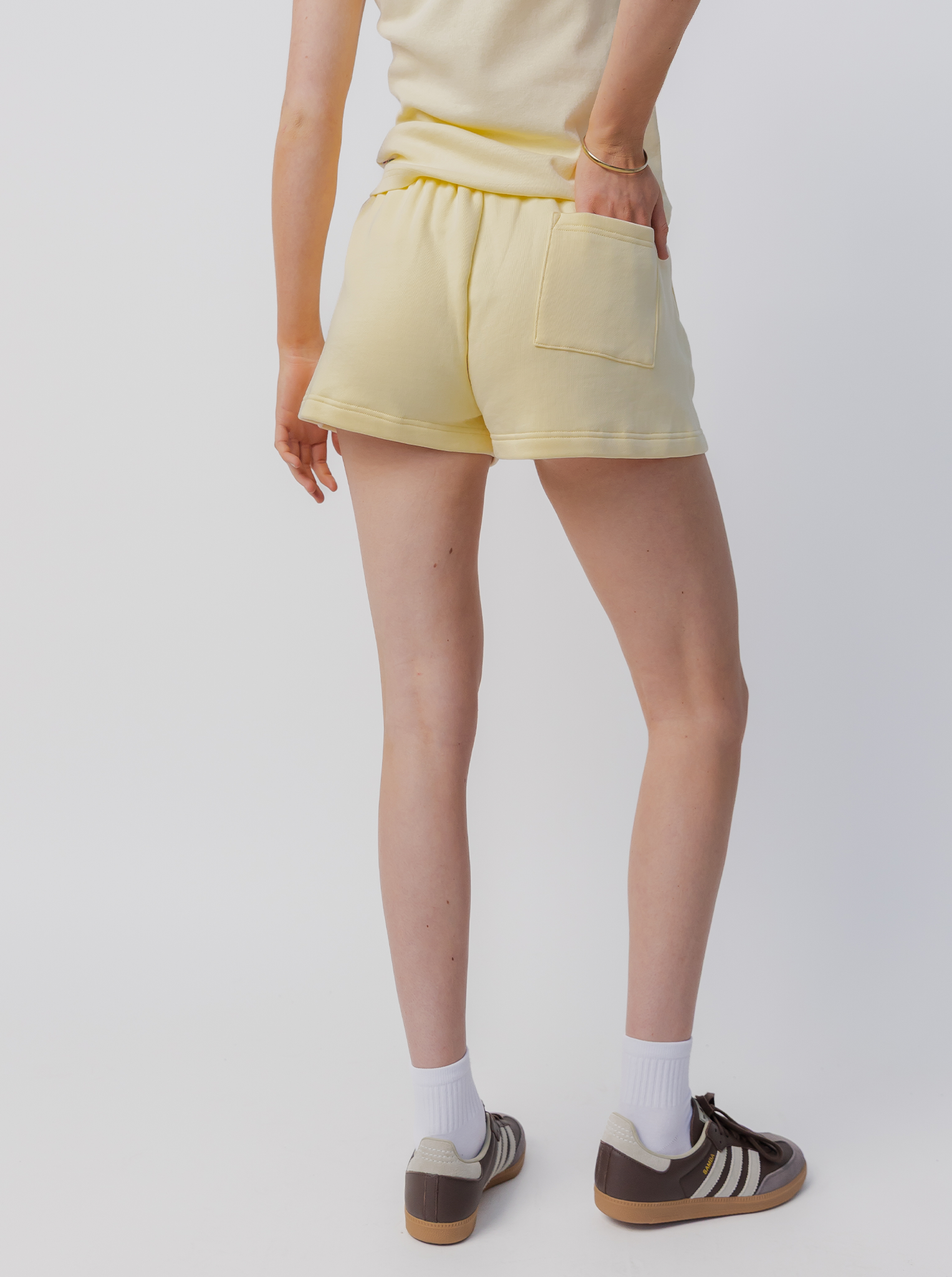 Applique Fleece Short