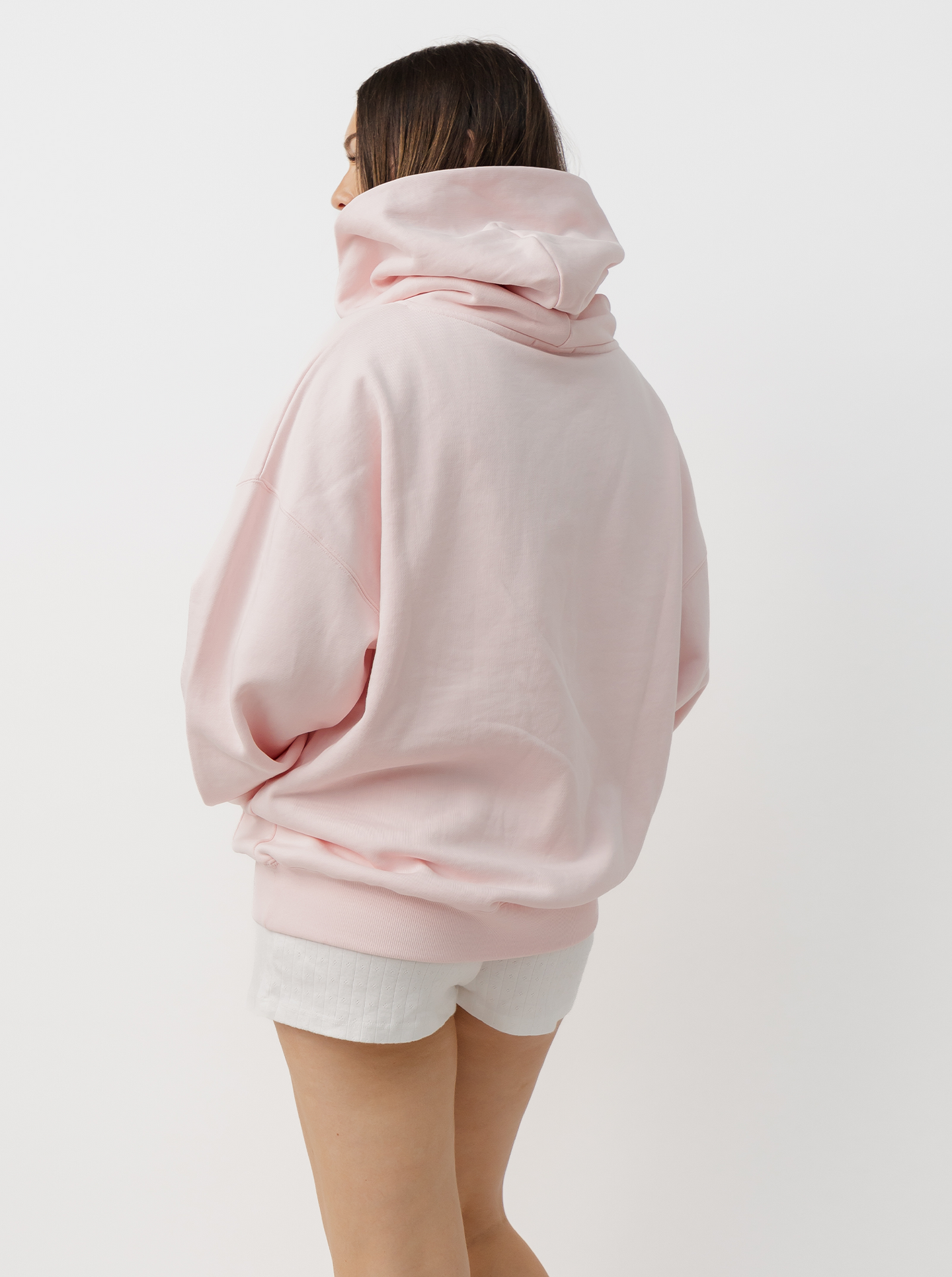 Applique Hoodie in Rose