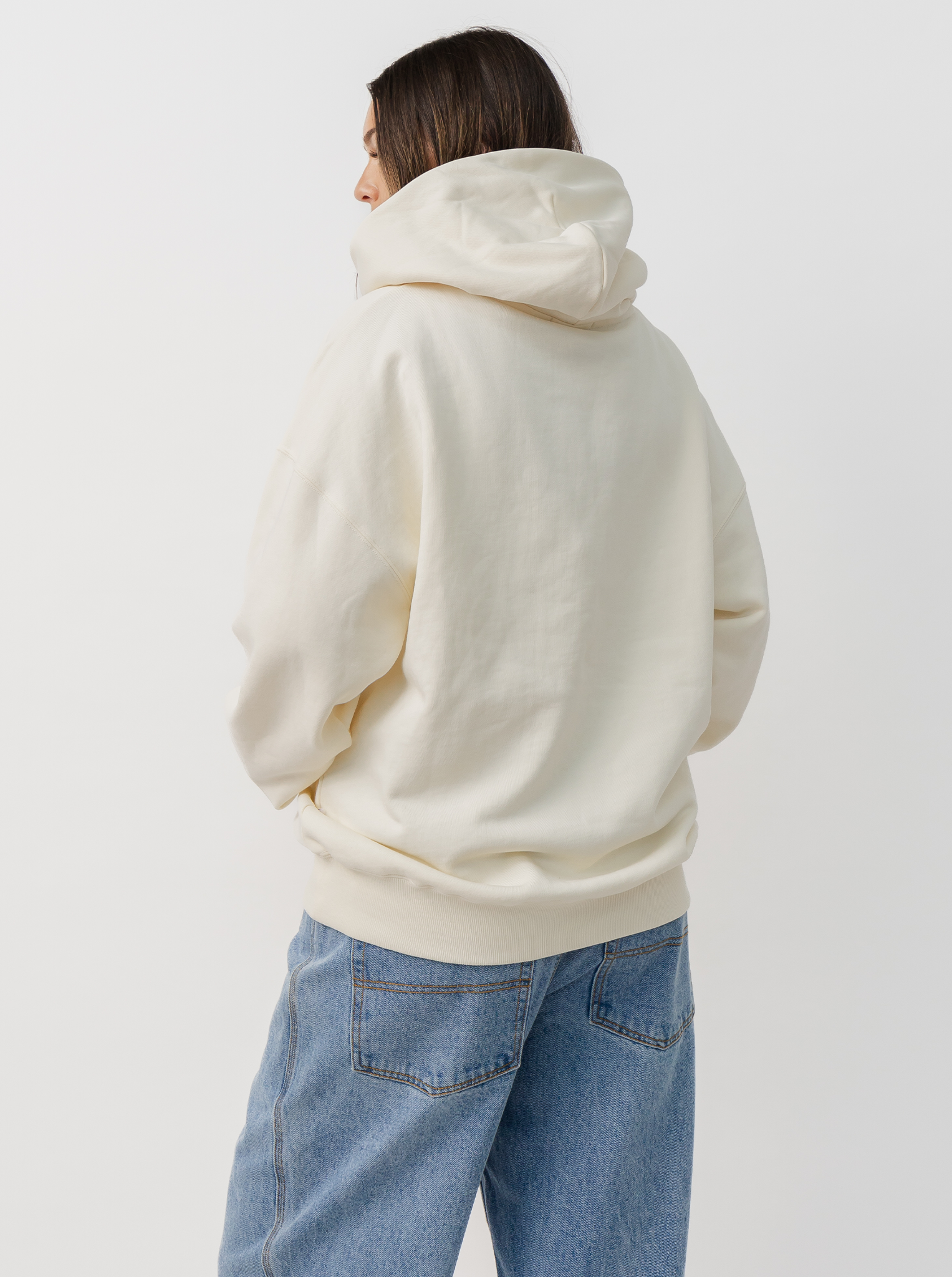 Applique Hoodie in Vanilla