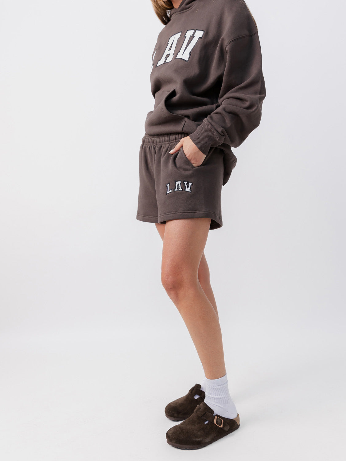 Applique Fleece Shorts