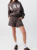 Applique Fleece Shorts