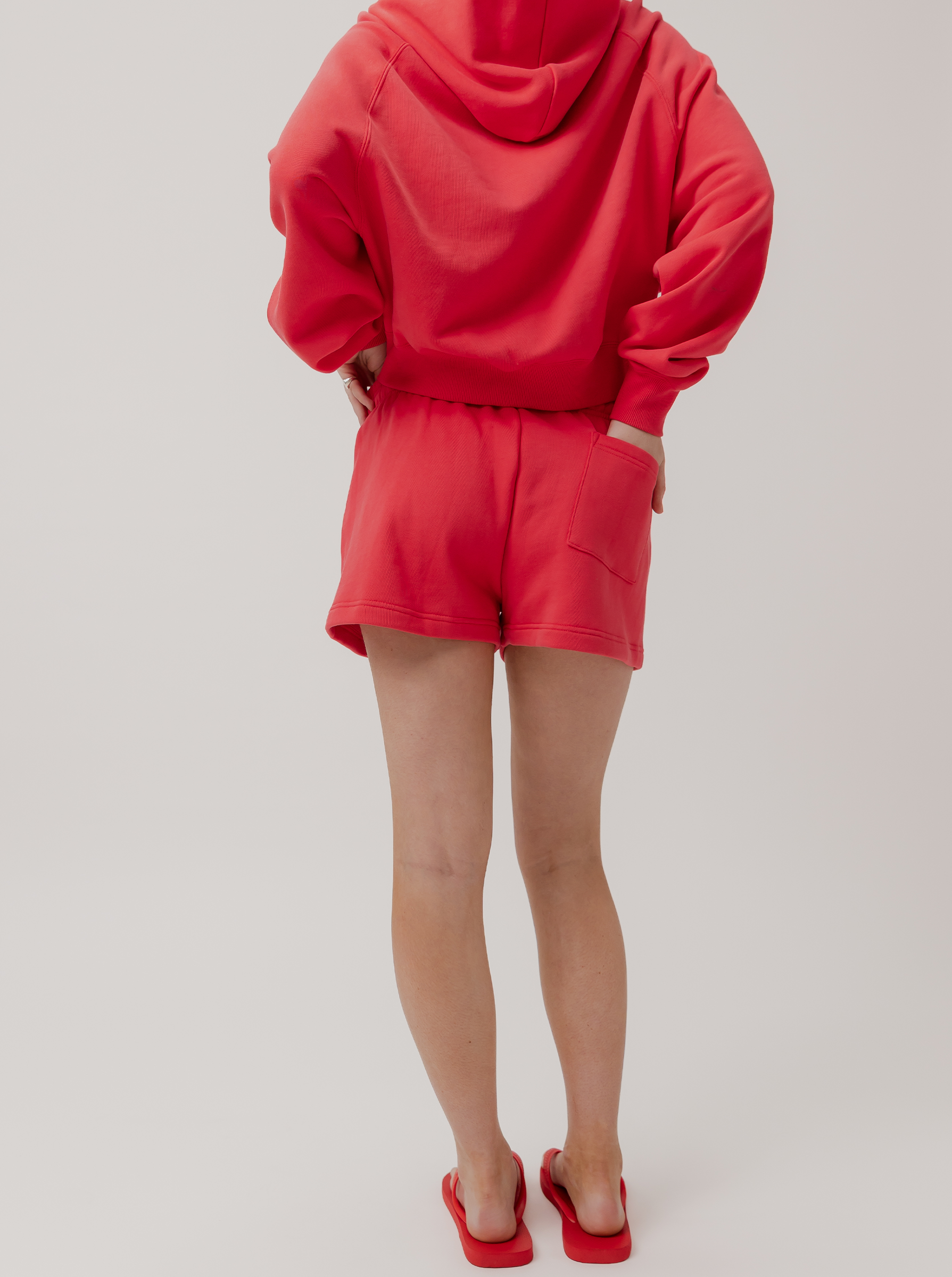 Applique Fleece Short