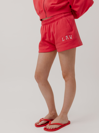 Applique Fleece Short