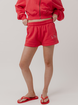 Applique Fleece Short