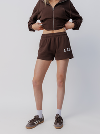 Applique Fleece Short