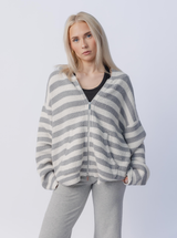 Stripe Knit Hoodie
