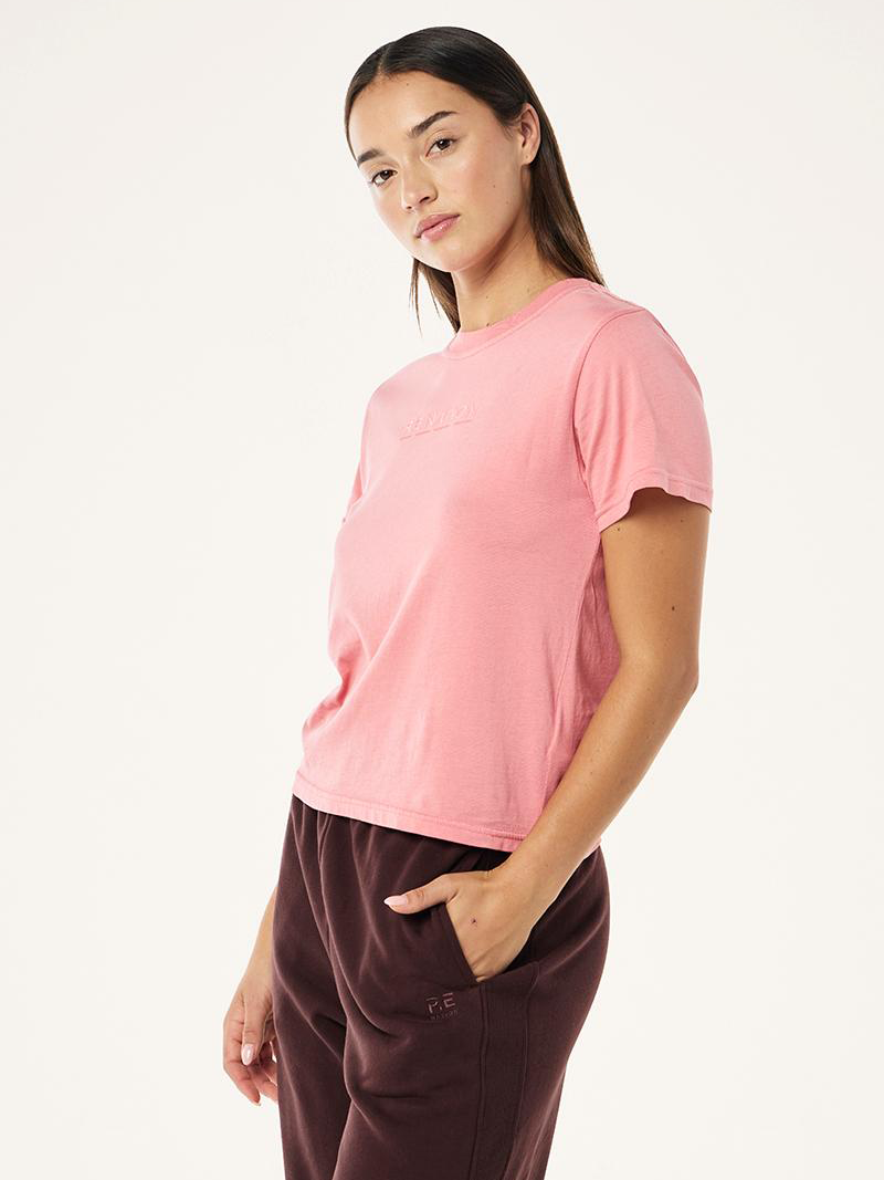 Rewind Tee in Washed Dusty Pink