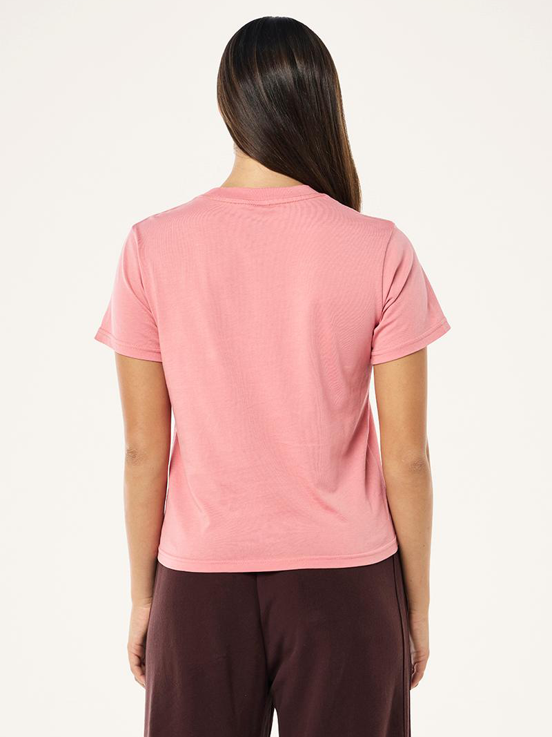 Rewind Tee in Washed Dusty Pink