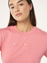 Rewind Tee in Washed Dusty Pink