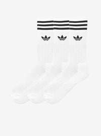 Solid Crew Sock 3 Pack Unisex