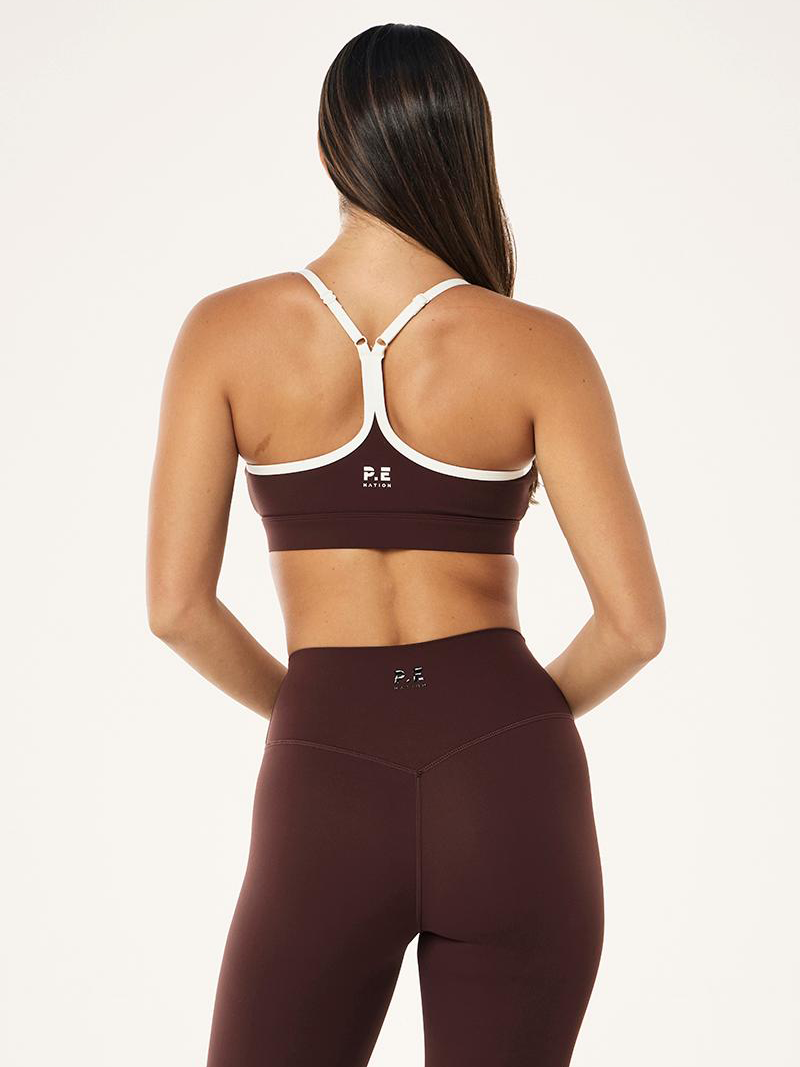 Signature Sports Bra in Mahogany