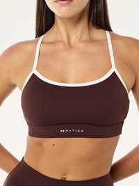 Signature Sports Bra in Mahogany