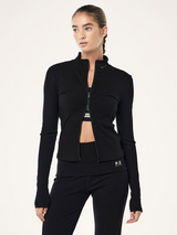 Social Club Zip Jacket in Black