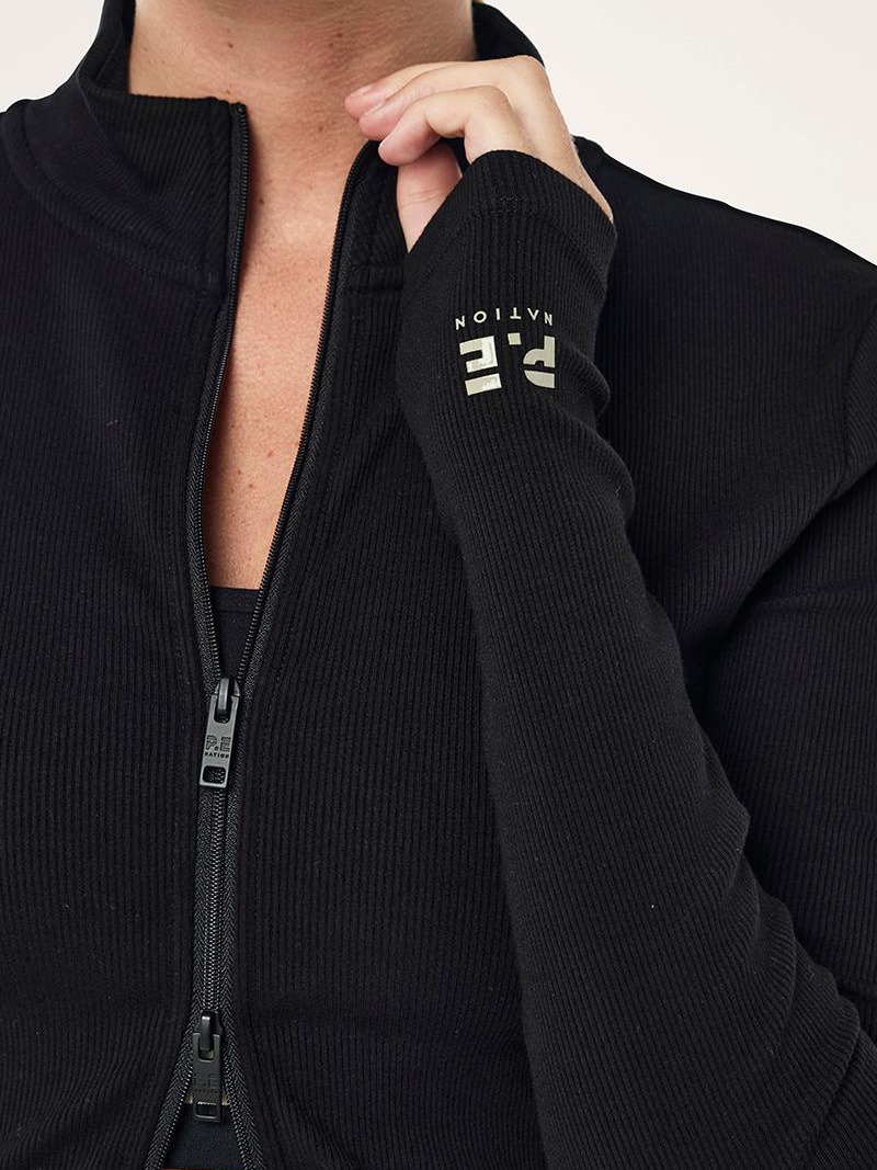 Social Club Zip Jacket in Black