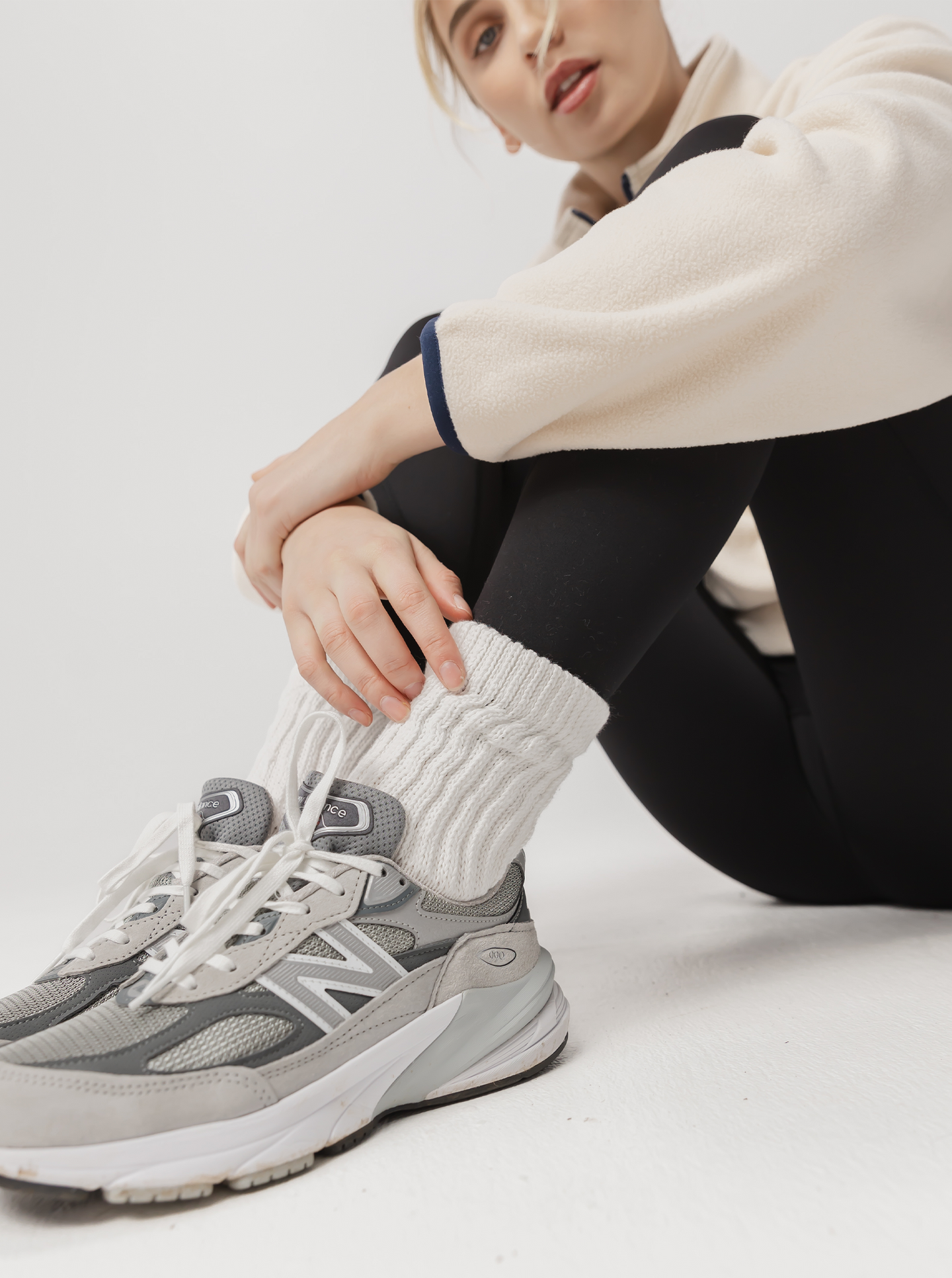 Scrunch Socks White