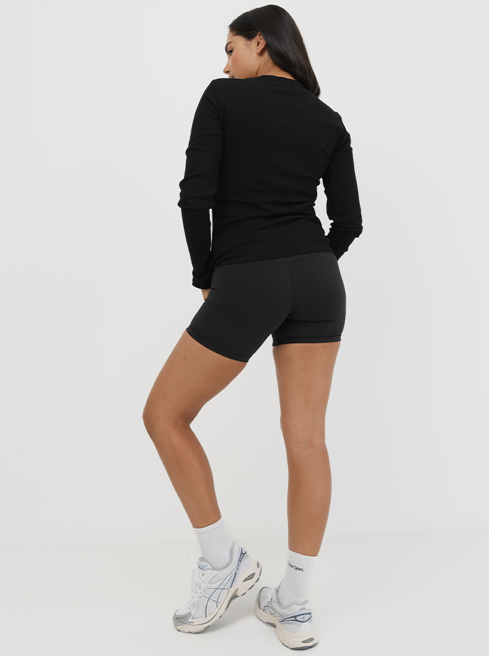 Everyday Rib Long Sleeve in Black