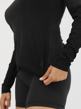 Everyday Rib Long Sleeve in Black