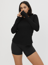 Everyday Rib Long Sleeve in Black
