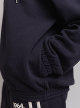 Oversized Zip Hood in Midnight
