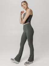 Peached Taylor Flared Tight in Eucalyptus