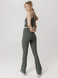 Peached Taylor Flared Tight in Eucalyptus