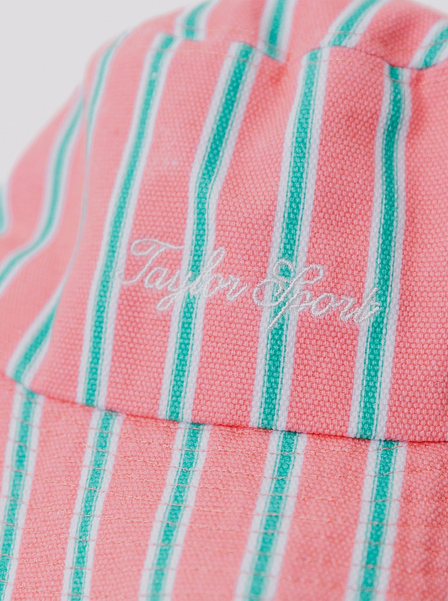 Holiday Bucket Hat in Melon Stripe