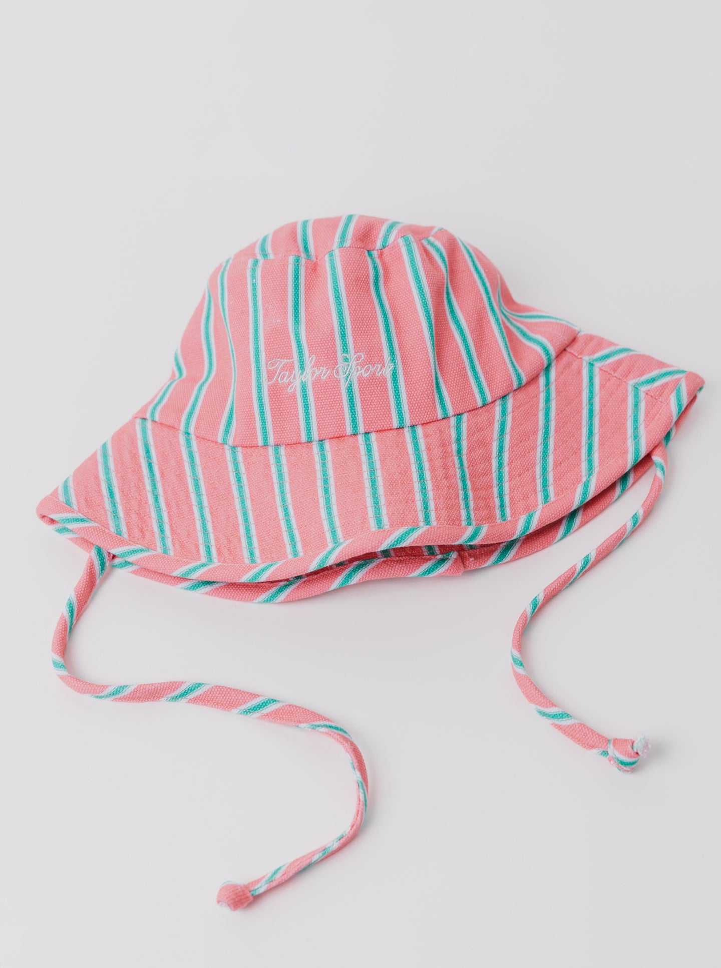 Holiday Bucket Hat in Melon Stripe