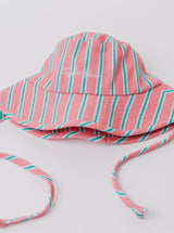 Holiday Bucket Hat in Melon Stripe