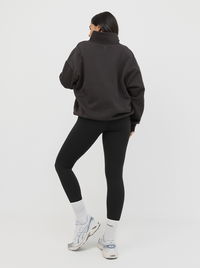 Quarter Zip in Pepper