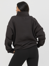 Quarter Zip in Pepper