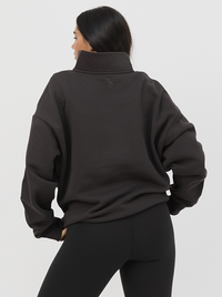 Quarter Zip in Pepper
