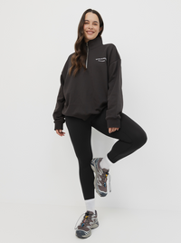 Quarter Zip in Pepper