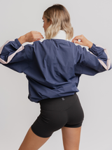 Retro Windbreaker in Midnight