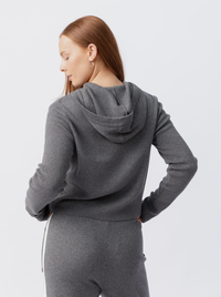 Striped Knit Zip Up