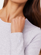 Chrissy Long Sleeve in Grey Marle