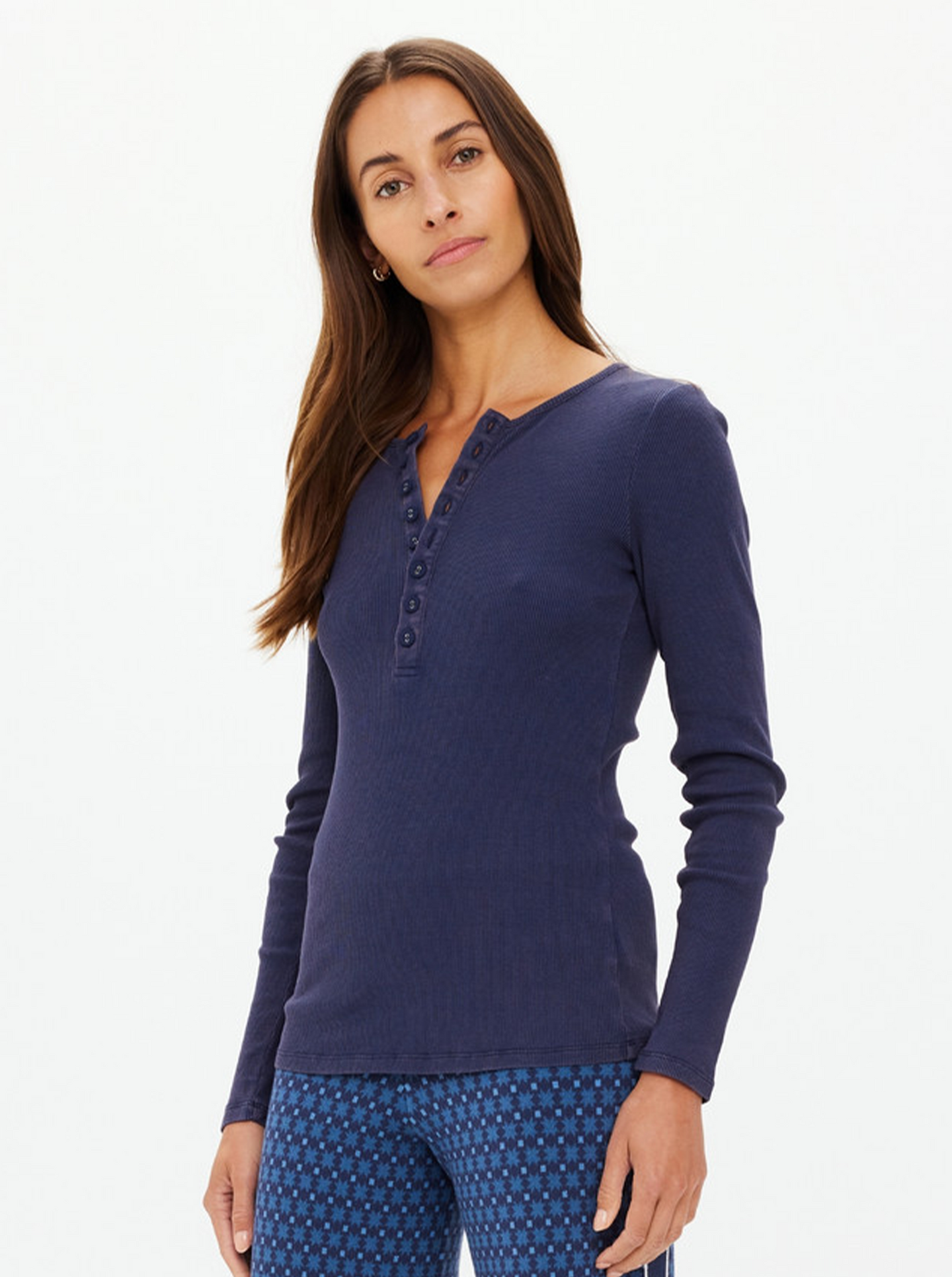 Ness Ribbed Long Sleeve Top